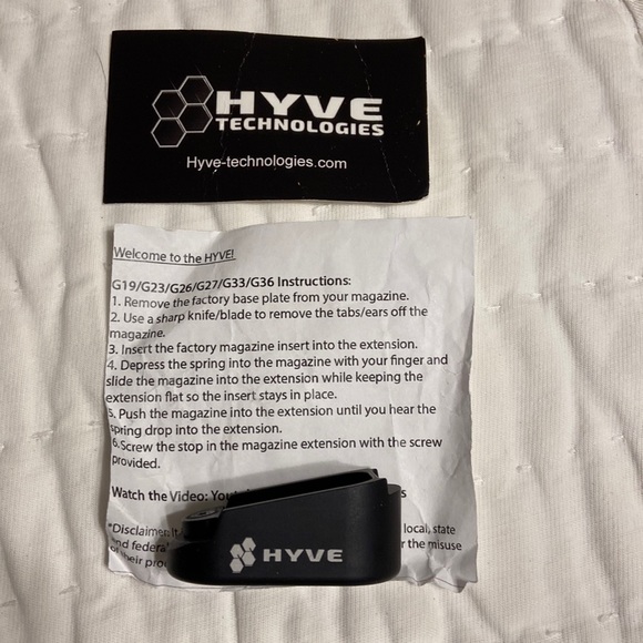 Hyve Technologies Black Magazine Extension - Picture 1 of 2